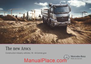 mercedes benz arocs 18 44t maintenance manual page 1