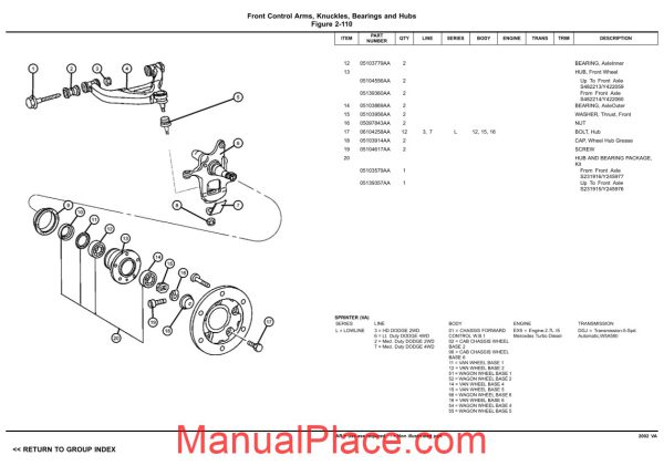 mercedes benz sprinter 2002 parts manual page 4