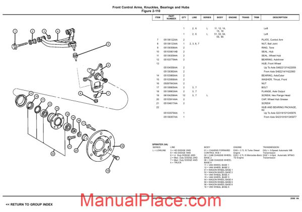 mercedes benz sprinter 2006 parts manual page 4