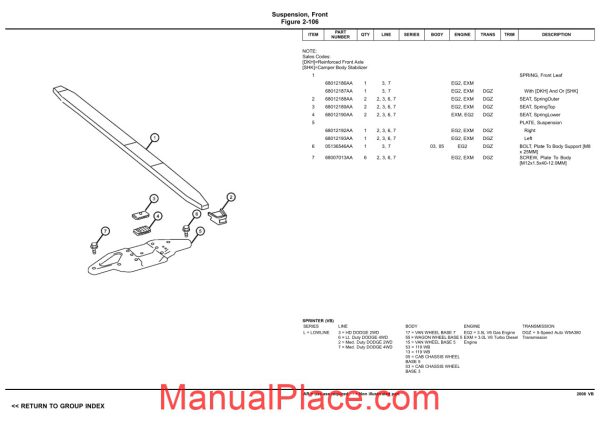 mercedes benz sprinter 2008 parts manual page 4