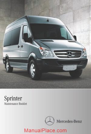 mercedes benz sprinter 2010 maintenance manual page 1