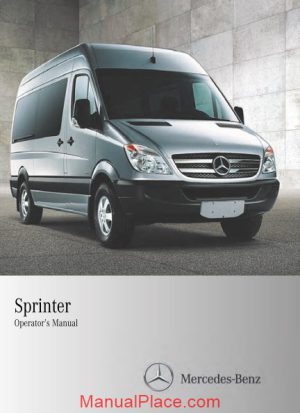 mercedes benz sprinter 2010 operators manual page 1