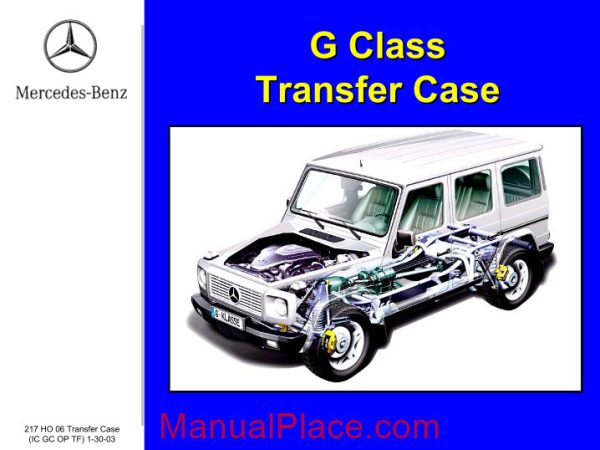 mercedes benz technical training 217 ho 05 transfer case ic gc op tf page 1