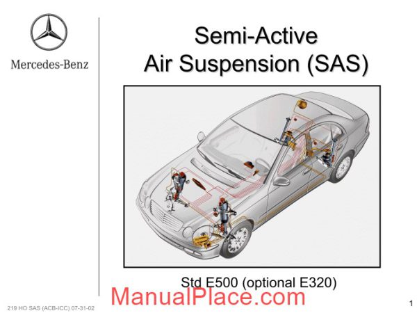 mercedes benz technical training 219 ho sas acb icc 07 31 02 page 1