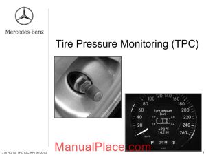 mercedes benz technical training 219 ho tpc gc rp 06 20 02 page 1