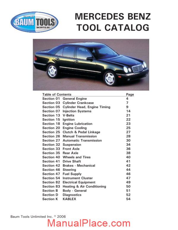 mercedes benz tools catalog page 1