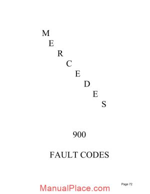 mercedes br900 fault codes page 1