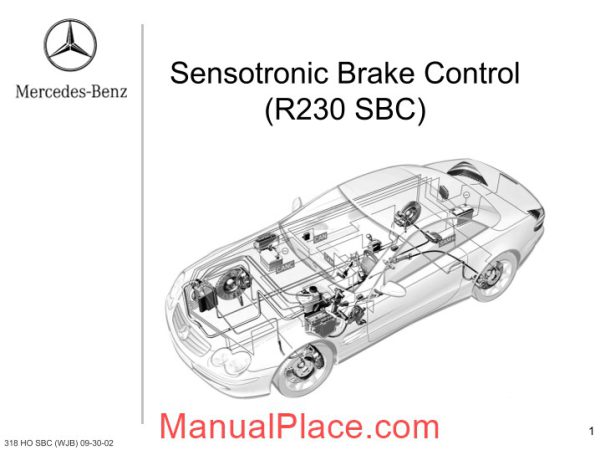 mercedes r230 sensotronic brake control training page 1