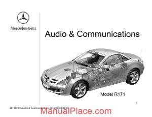 mercedes technical training 287 ho 02 audio communications crullg 08 02 04 page 1