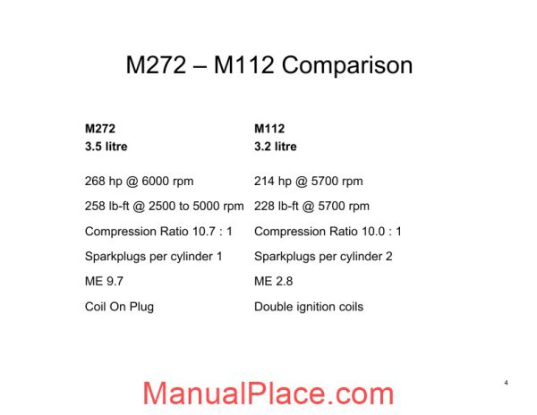 mercedes technical training 287 ho 03 m272 engine 0 fah 08 05 04 page 4