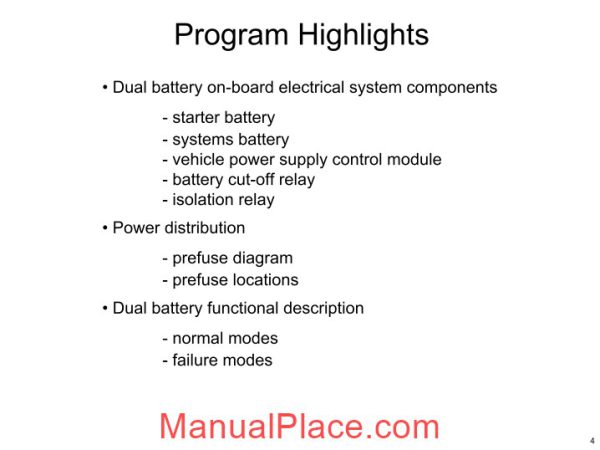 mercedes technical training 318 ho r230 dual battery system 11 28 02 page 4