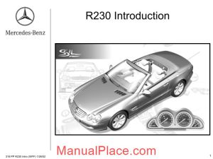 mercedes technical training 318 ho r230 intro wff 01 26 02 page 1