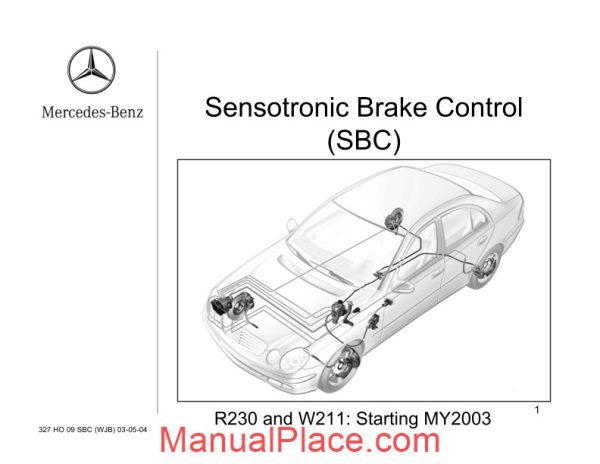 mercedes technical training 327 ho 09 sbc wjb 03 05 04 page 1