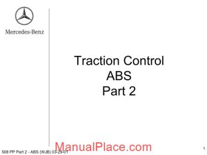 mercedes technical training ho part 02 abs wjb page 1