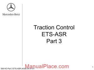 mercedes technical training ho part 03 ets asr wjb page 1