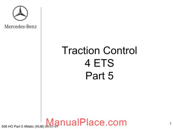 mercedes technical training ho part 05 4matic wjb page 1