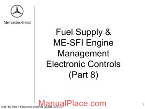 mercedes technical training ho part 08 electronic controls wjb page 1