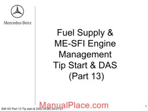 mercedes technical training ho part 13 tip start das wjb page 1