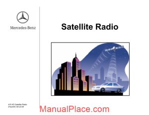 mercedes technical training ho satellite radio frechw page 1