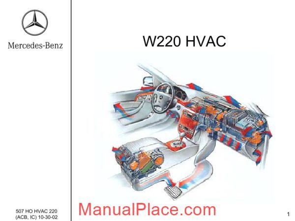 mercedes technical training hvac 220 acb ic page 1