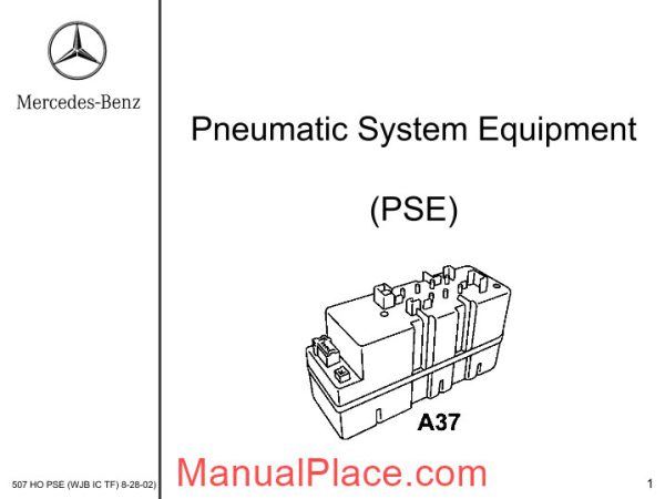 mercedes technical training pse wjb ic tf page 1