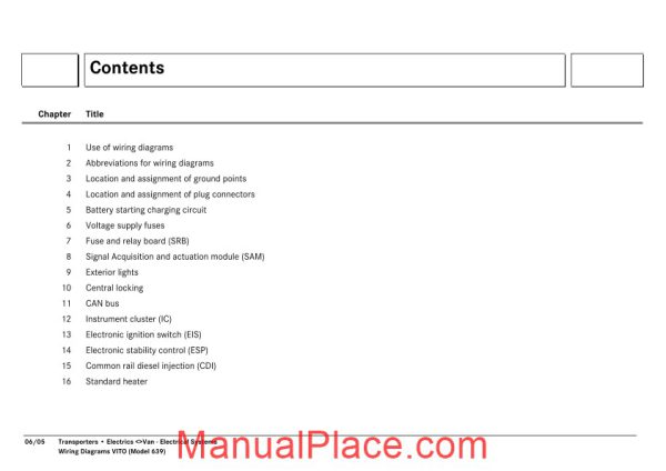 mercedes vito viano wiring diagrams in english page 3