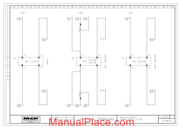 mitsubishi caterpillar forklift euro circuit diagram rb14 16 20 25 ts841002 page 2