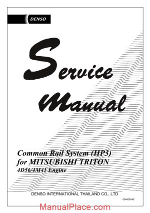 mitsubishi common rail 4d56 4m41 service manual page 1