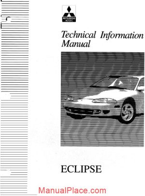 mitsubishi eclipse 2g service manual page 1