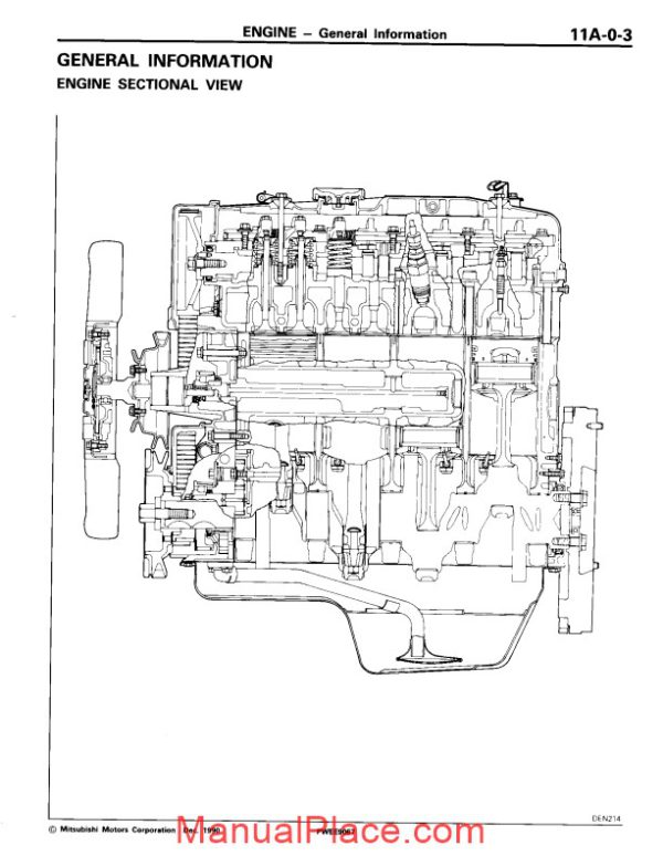 mitsubishi engine 4d56 1991 1993 workshop manual page 3