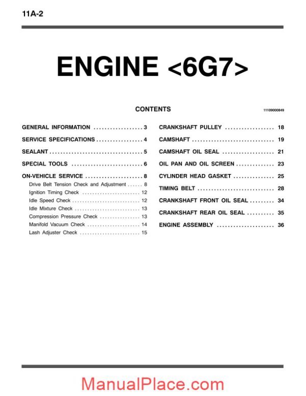 mitsubishi engine 6g7 4d5 service manual page 2