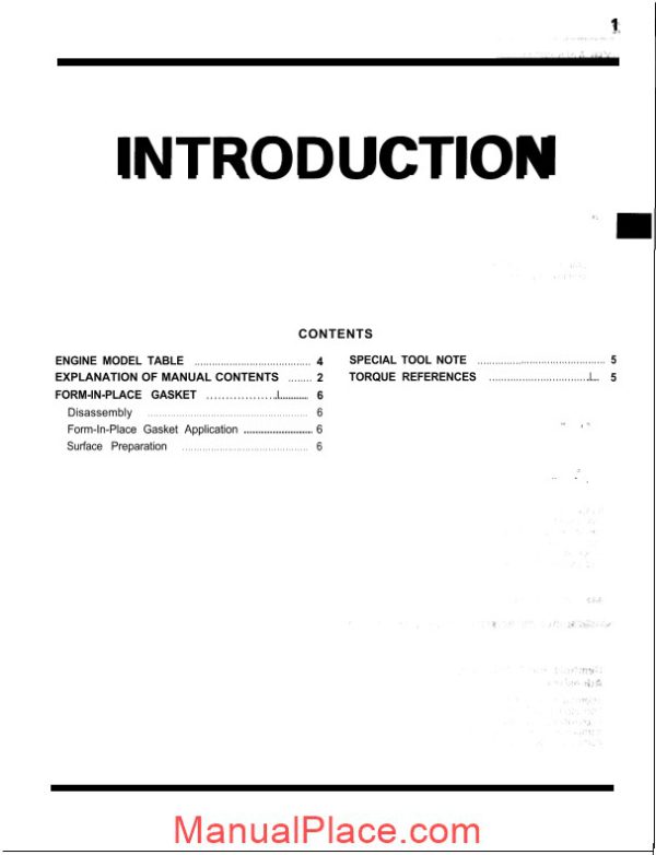 mitsubishi engines various service manual page 3