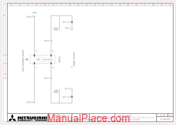 mitsubishi forklift trucks circuit diagram ts1110210 l page 2