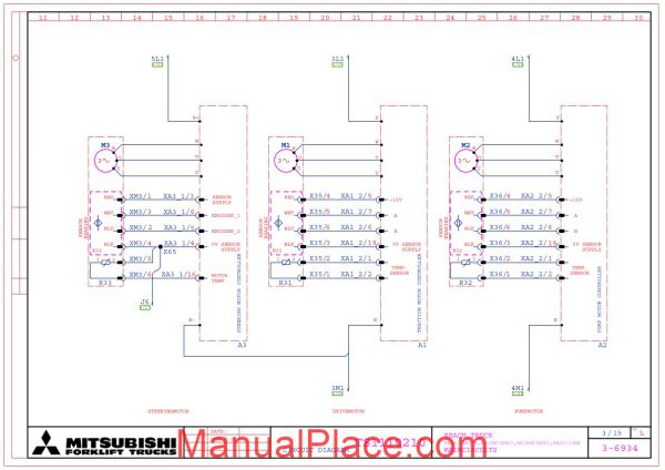 mitsubishi forklift trucks circuit diagram ts1110210 l page 3