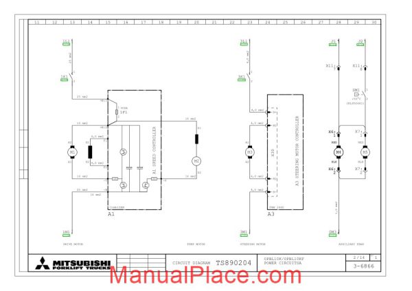 mitsubishi forklift trucks circuit diagram ts890204 page 2