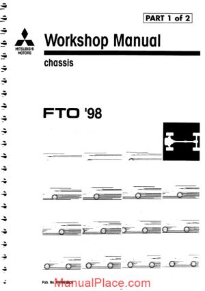 mitsubishi fto 1998 volume 1 workshop manual page 1