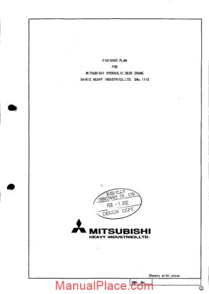 mitsubishi hydraulic deck crane 25t page 1