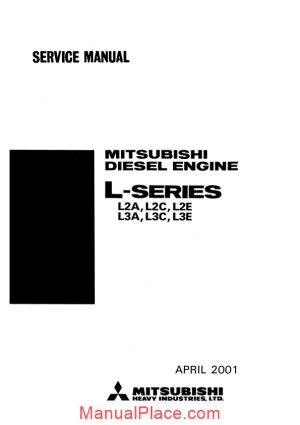 mitsubishi l series diesel engine page 1