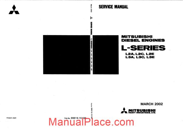 mitsubishi l series engine service manual page 1