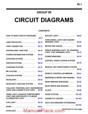 mitsubishi lancer evolution viii 2003 2006 circuit diagrams page 1