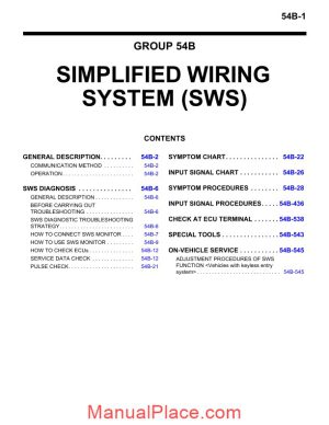 mitsubishi lancer evolution viii 2003 2006 simplified wiring system sws page 1