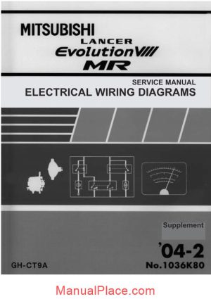 mitsubishi lancer evolution viii mr service manual electrical wiring diagram page 1