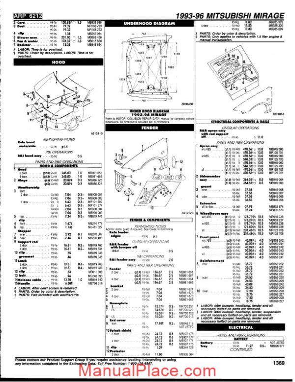 mitsubishi lancer parts listing complete 93 96 page 4