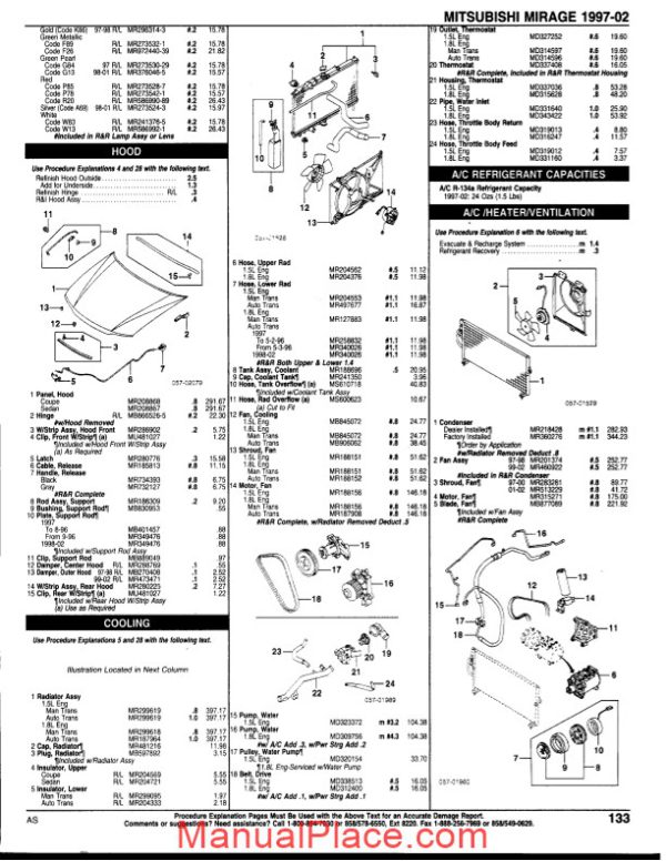 mitsubishi lancer parts listing complete 97 2002 page 3