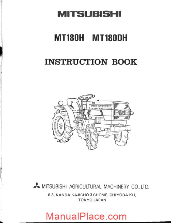 mitsubishi mt180h hd hst tractor instruction book optimized page 3