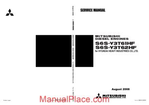 mitsubishi s6s y3t61hf diesel engine page 1