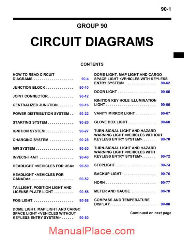 mitsubishi shogun 2004 circuit diagram page 1