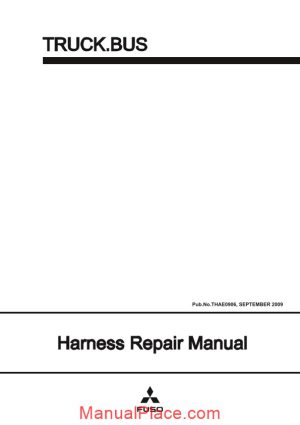 mitsubishi truck bus harness repair manual page 1