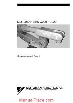 motoman sk6 service manual page 1