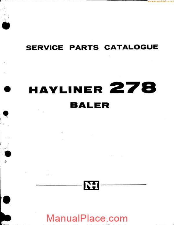 new holland 278 small baler parts sec wat page 3